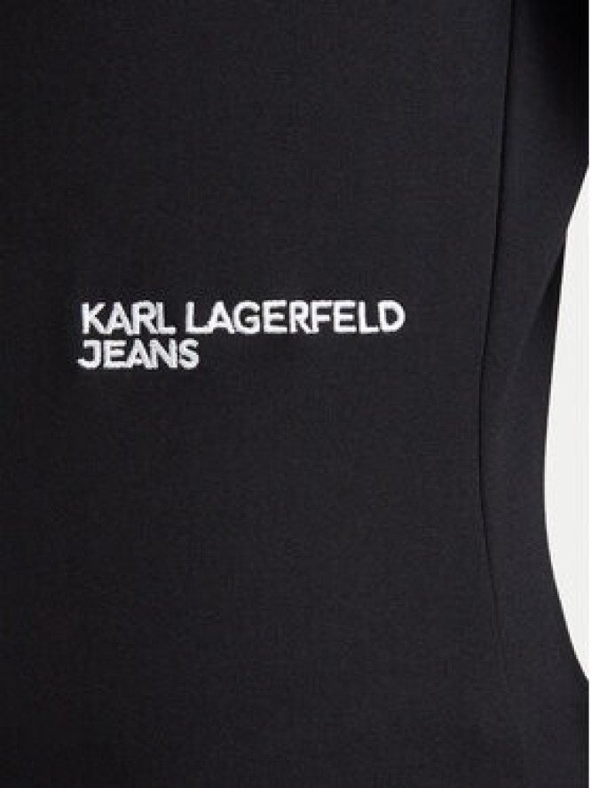 Karl Lagerfeld Jeans Sukienka dzianinowa B4W13034 Czarny Slim Fit