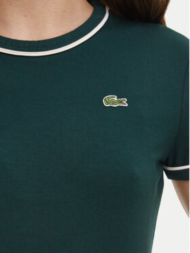 Lacoste T-Shirt TF5289 Zielony ciemny Slim Fit