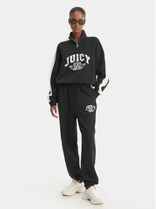 Juicy Couture Spodnie dresowe College JCSBJ126402 Czarny Relaxed Fit