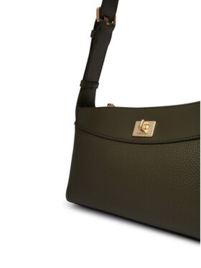 Calvin Klein Torebka Mix Media Shoulder Bag LV04F3886G Zielony ciemny
