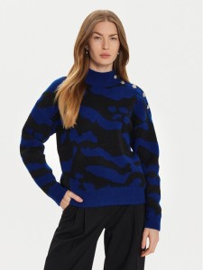 Morgan Sweter 242-MFELIX Niebieski Regular Fit