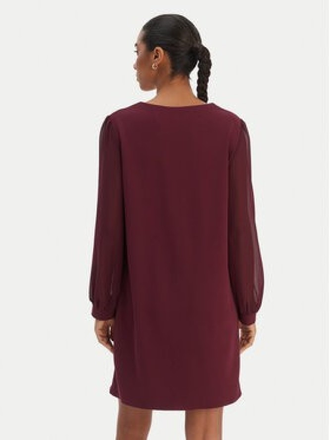 Rinascimento Sukienka koktajlowa CFC0126757003 Bordowy Regular Fit