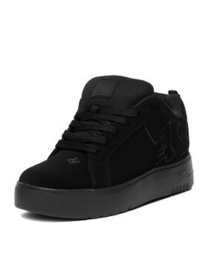 DC Shoes Sneakersy EO-COURT GRAFFIK PLATFORM DC02422002 Czarny
