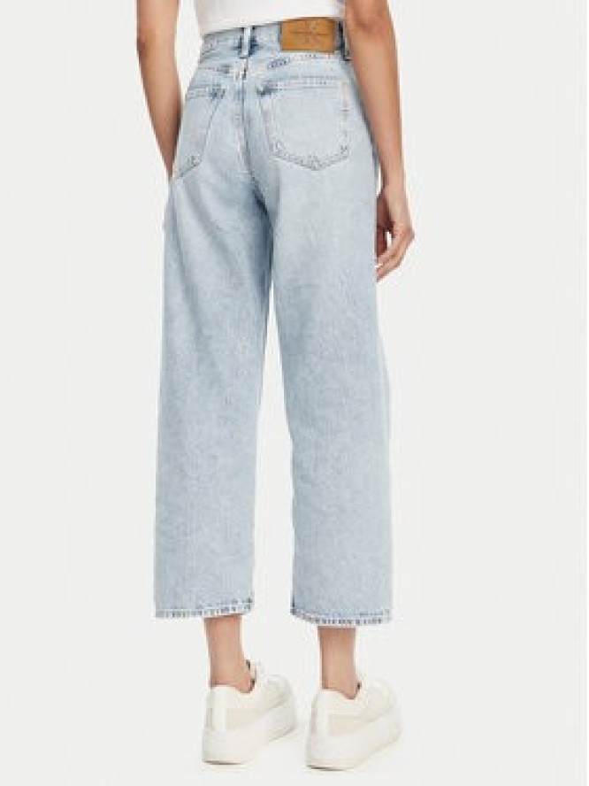 Calvin Klein Jeans Jeansy Barrel J20J225603 Niebieski Loose Fit