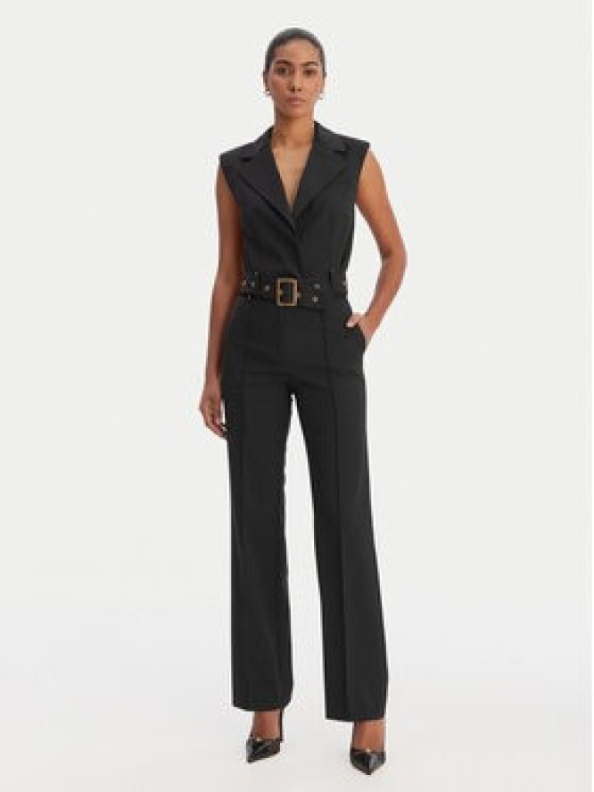 KARL LAGERFELD Kamizelka garniturowa B1W14009 Czarny Slim Fit