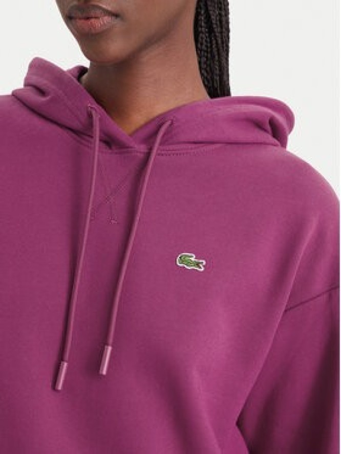 Lacoste Bluza SF7612 Różowy ciemny Oversize