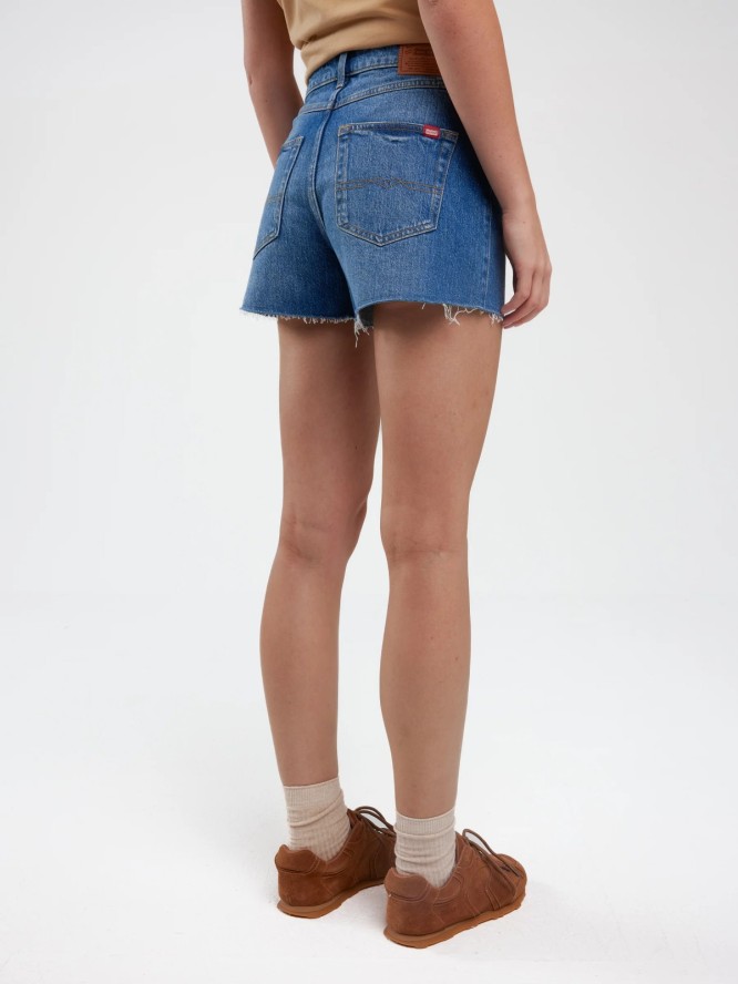 Szorty damskie jeansowe z kolekcji Authentic niebieskie Authentic Girl 369