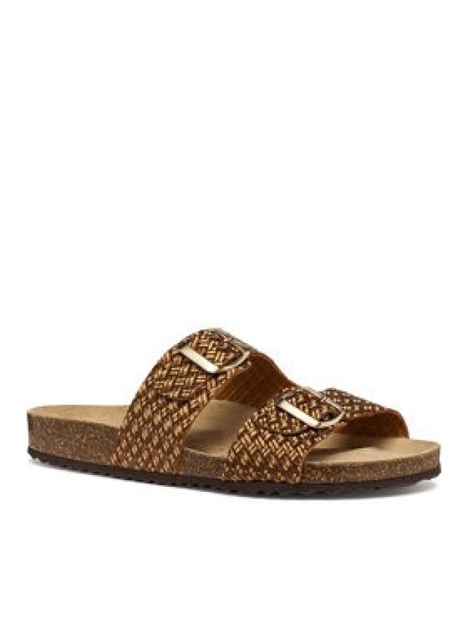 Geox Klapki D Brionia D35LSL 00047 C6008 Brązowy