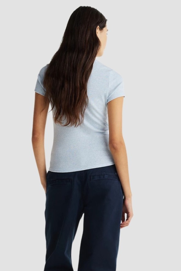 TOMMY JEANS Błękitny t-shirt damski, Rozmiar M