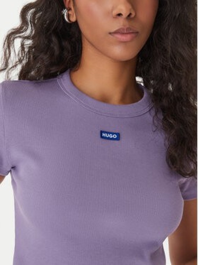 HUGO T-Shirt Baby 50510749 Fioletowy Slim Fit