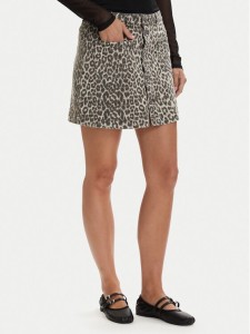 ONLY Spódnica jeansowa Amazing 15371282 Beżowy Regular Fit