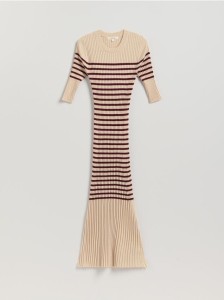 Dzianinowa sukienka z wiskozą - wielobarwny