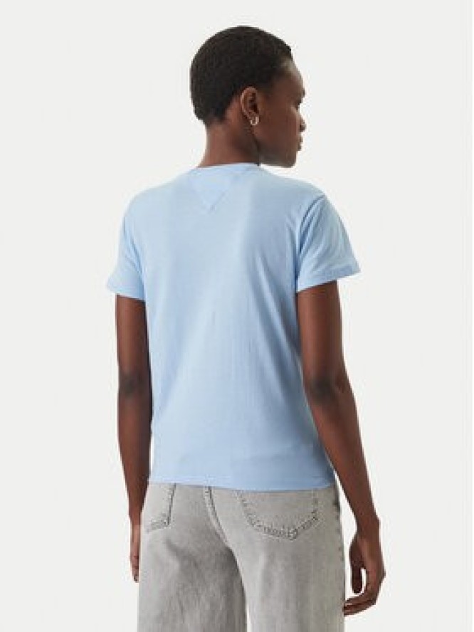 Tommy Jeans T-Shirt DW0DW22277 Błękitny Regular Fit