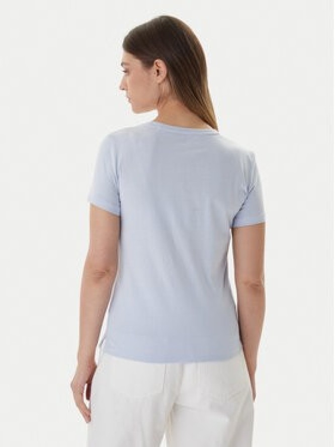 Guess T-Shirt W1YI1B I3Z14 Błękitny Regular Fit