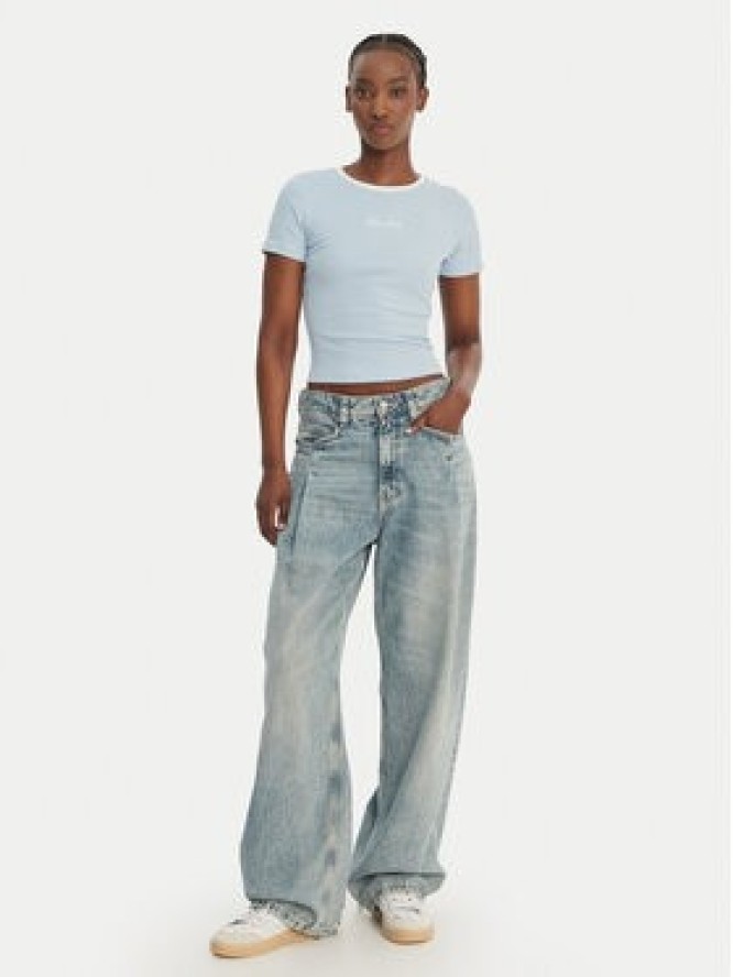 Guess Jeans T-Shirt W6GPA9 KF641 Błękitny Slim Fit