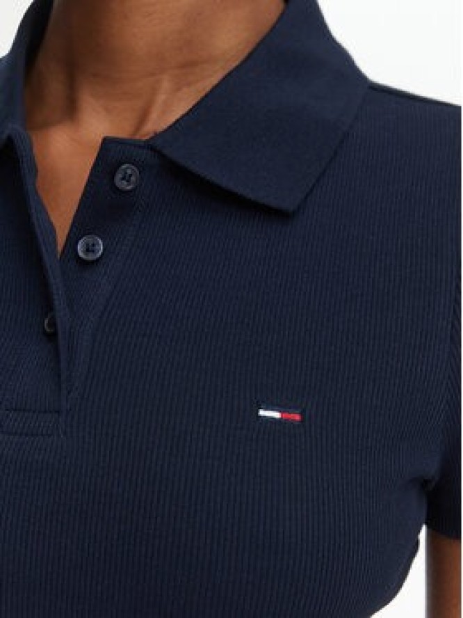 Tommy Jeans Polo DW0DW22327 Granatowy Slim Fit