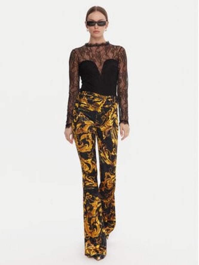 Versace Jeans Couture Legginsy 79HAC322 JS508 Czarny Slim Fit