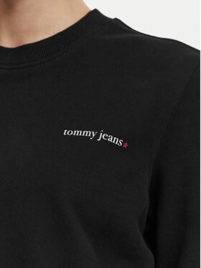 Tommy Jeans Bluza Ess Logo DW0DW22829 Czarny Regular Fit