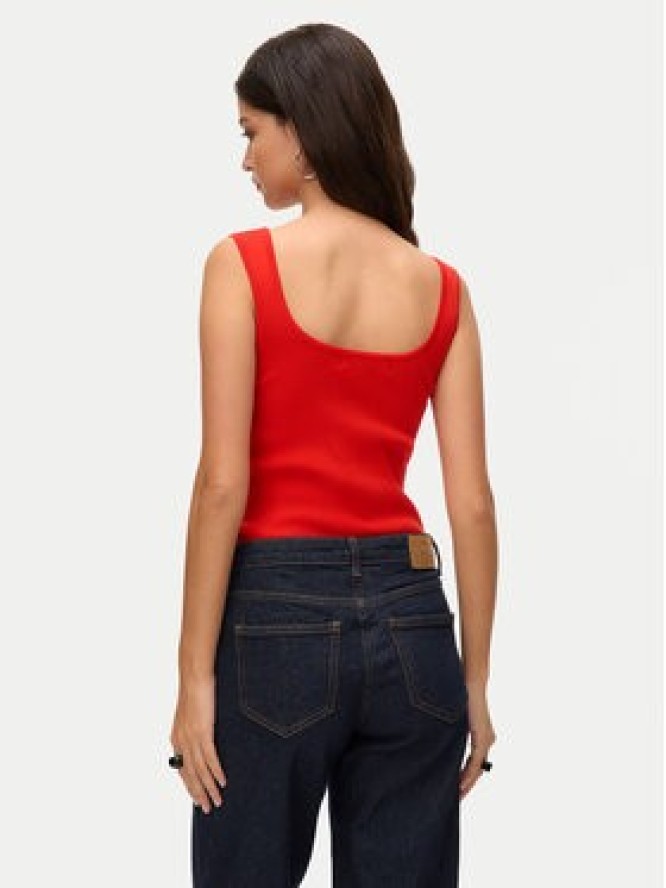 Vero Moda Top Willow 10326450 Czerwony Slim Fit
