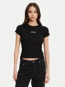 Guess Jeans T-Shirt W5YP37 KA0H1 Czarny Slim Fit