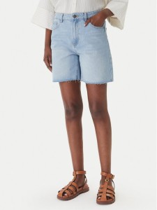 Eleh Szorty jeansowe EL123 Niebieski Regular Fit