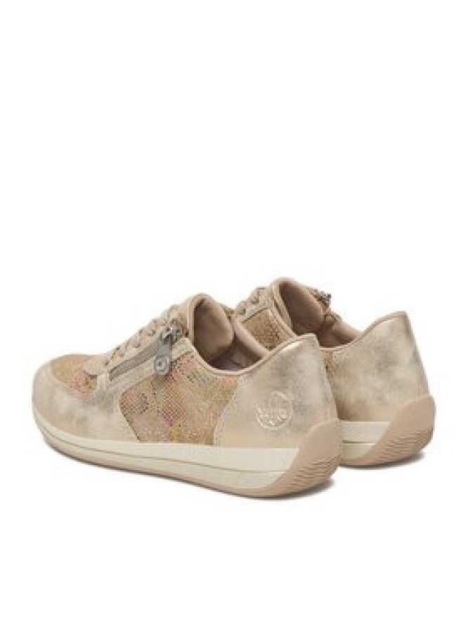 Rieker Sneakersy N1112-91 Złoty