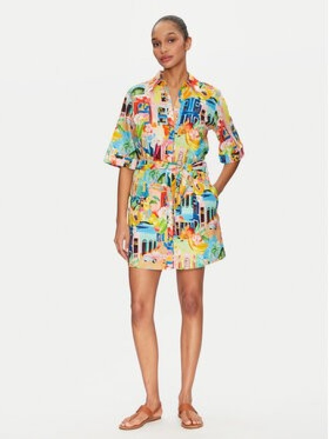 Seafolly Sukienka letnia Cuba 55442-DR Kolorowy Relaxed Fit
