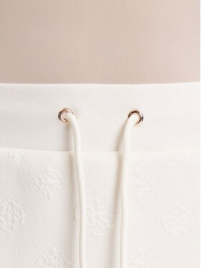 Guess Spódnica mini V5YD03 KBSL2 Écru Regular Fit