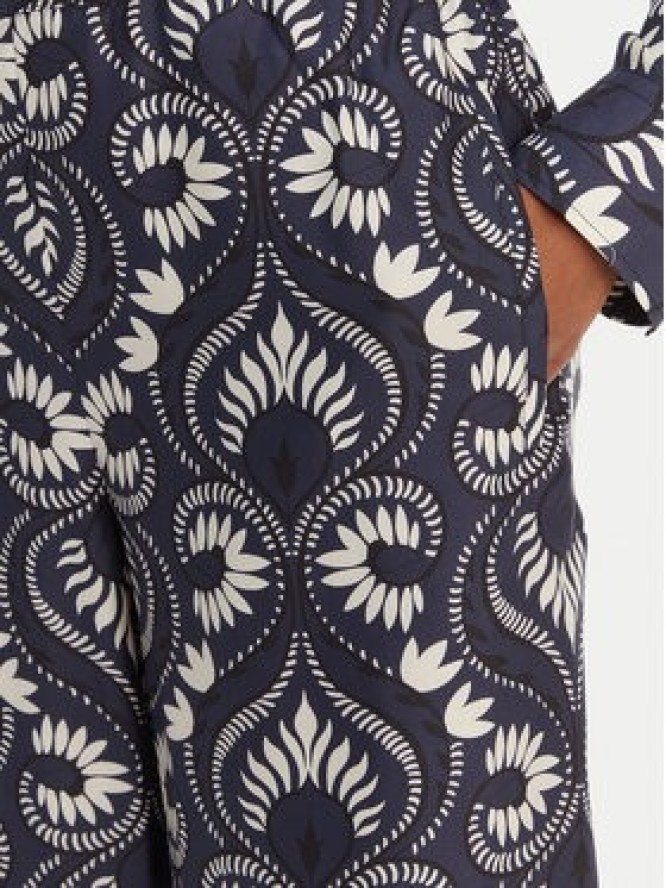 Weekend Max Mara Spodnie materiałowe Ottico 2615131011 Granatowy Wide Leg