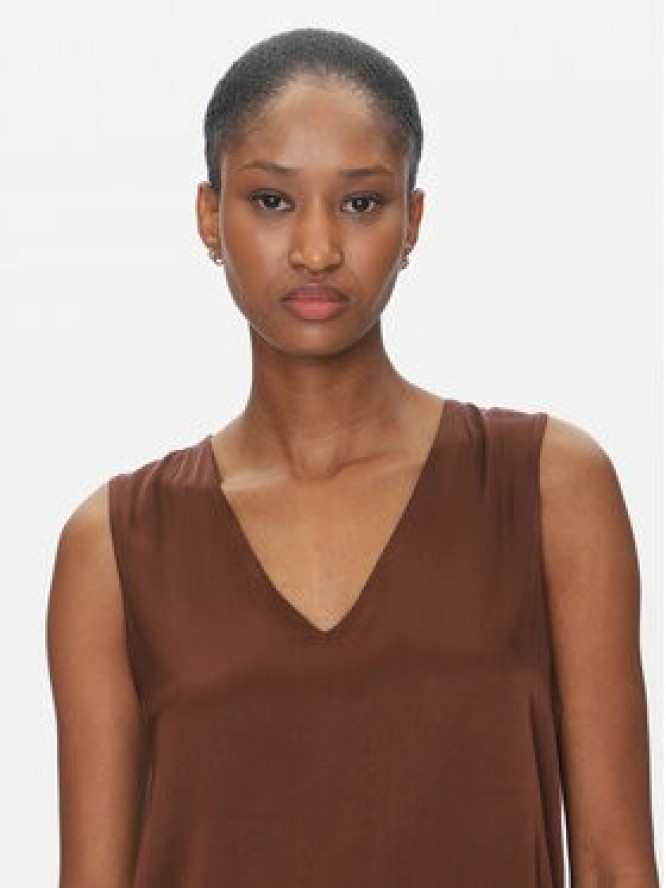 ViCOLO Bluzka TD0765 Brązowy Regular Fit