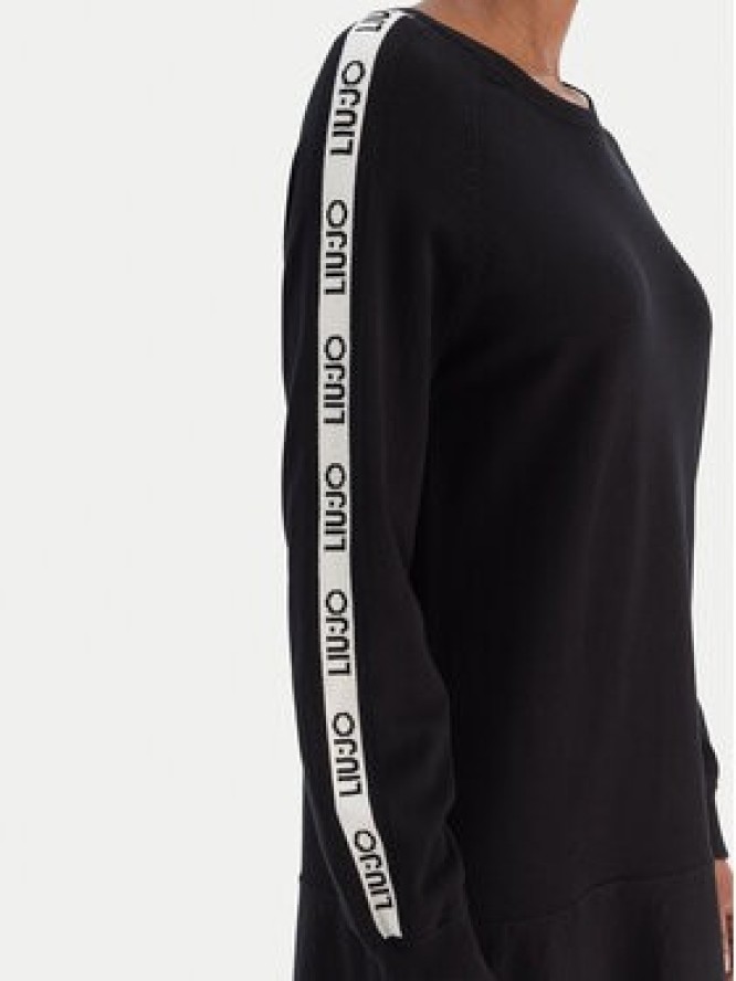 Liu Jo Sport Sukienka dzianinowa TF5288 MS63L Czarny Regular Fit