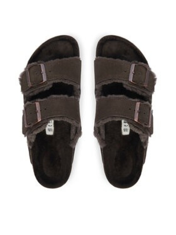 Birkenstock Klapki Arizona Shearling 1020528 Brązowy