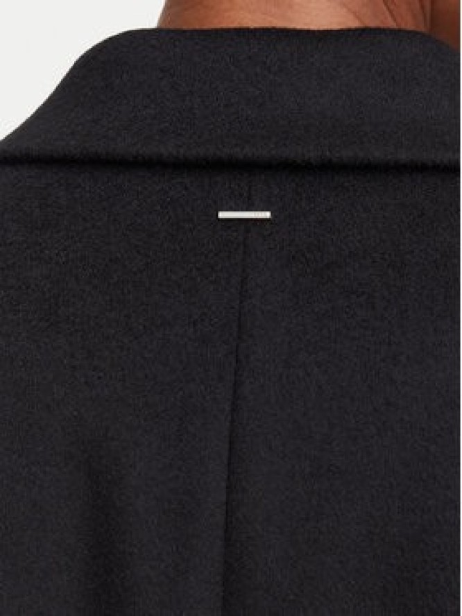 BOSS Płaszcz wełniany 50574982 Czarny Regular Fit