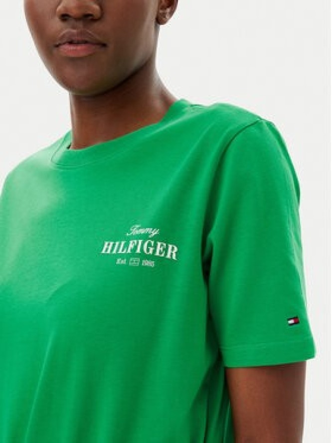 Tommy Hilfiger Sukienka codzienna WW0WW45529 Zielony Regular Fit
