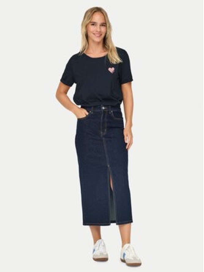 ONLY T-Shirt Kita 15244714 Granatowy Regular Fit