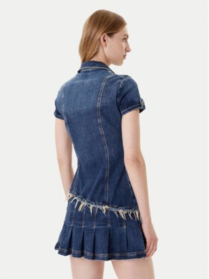 Guess Sukienka jeansowa W5YK71 D4H1D Niebieski Regular Fit