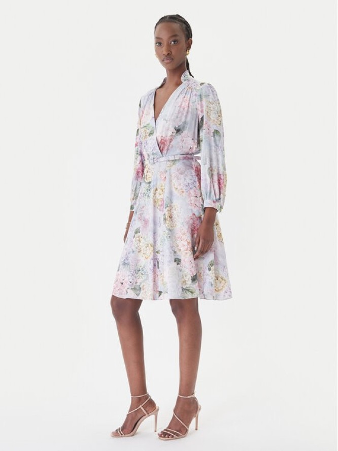 Rinascimento Sukienka koktajlowa CFC0127846003 Fioletowy jasny Regular Fit