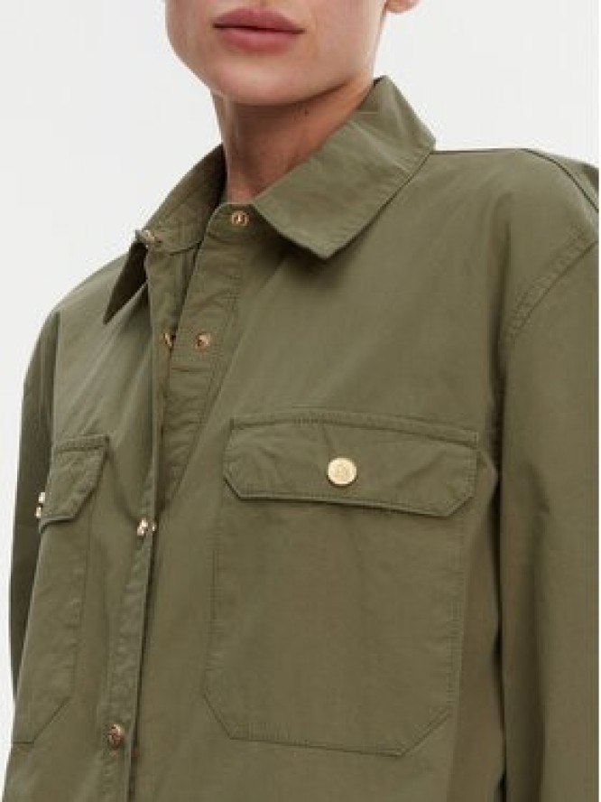 Gaudi Koszula 511BD45026 Zielony Regular Fit