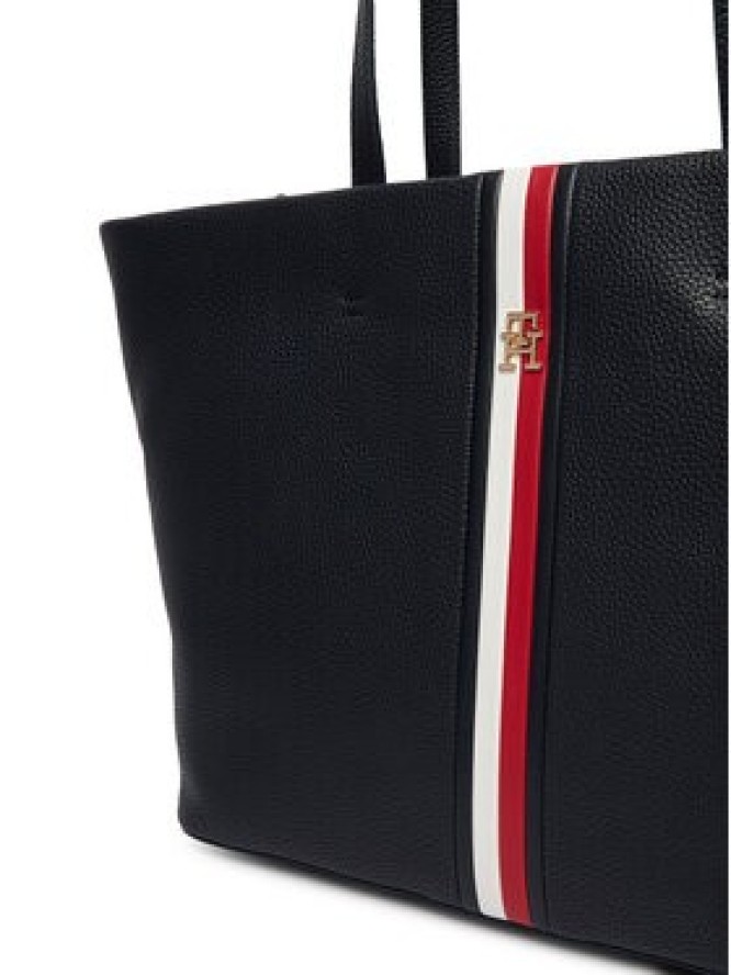 Tommy Hilfiger Torebka Th Corp Ess Tote AW0AW19334 Granatowy