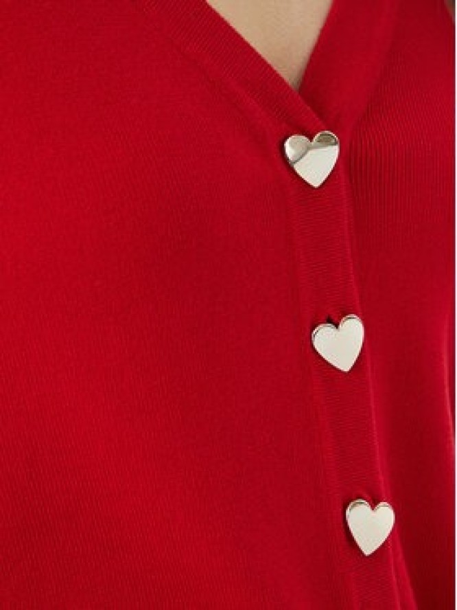 Morgan Kardigan 261-MLIKE Czerwony Regular Fit