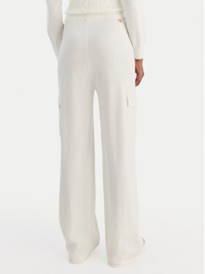 Liu Jo Spodnie materiałowe TF5041 MS75L Écru Regular Fit