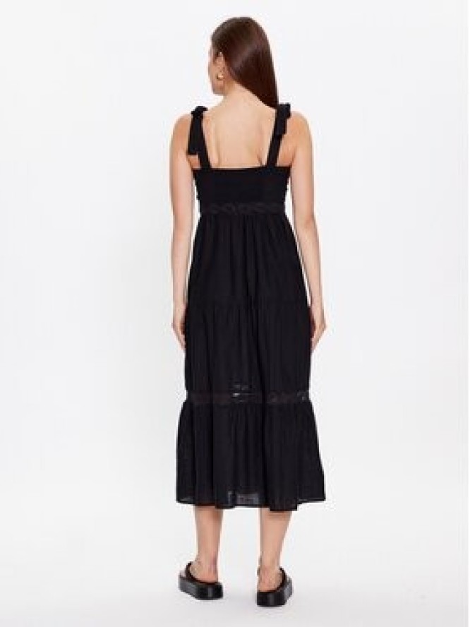 Brave Soul Sukienka letnia LDRW-569LEILA Czarny Relaxed Fit