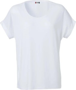 clique T-shirt damski Katy z miękkiej wiskozy, luźny fason