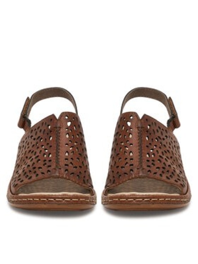 Rieker Sandały 65985-25 Beżowy