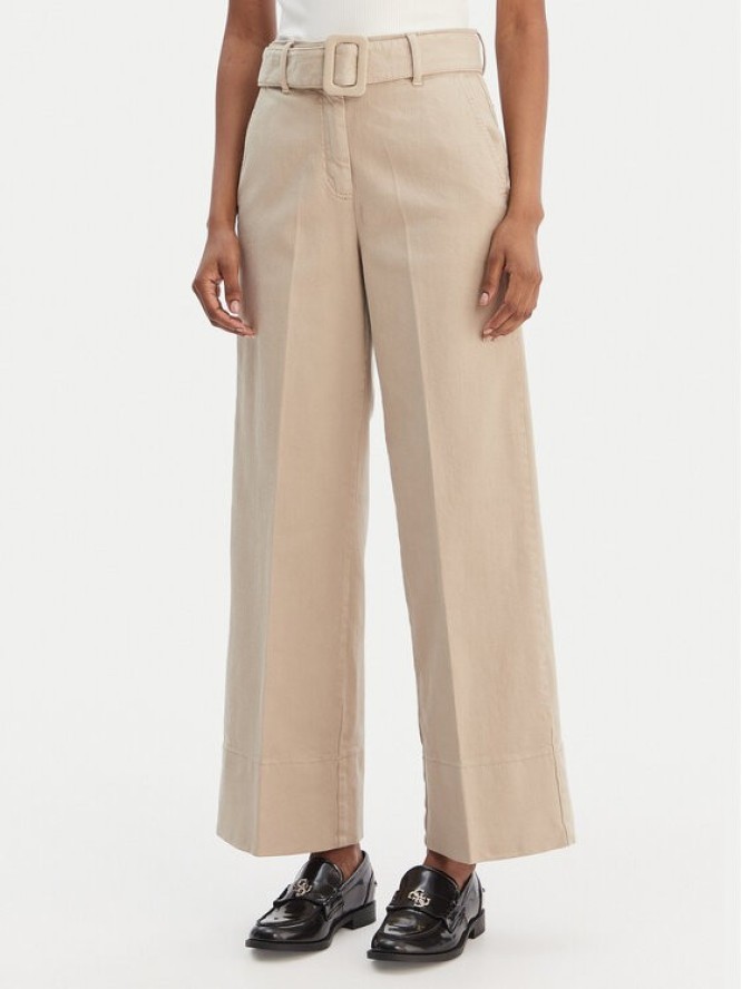 Marella Spodnie materiałowe Nicchia 2613131074 Beżowy Regular Fit