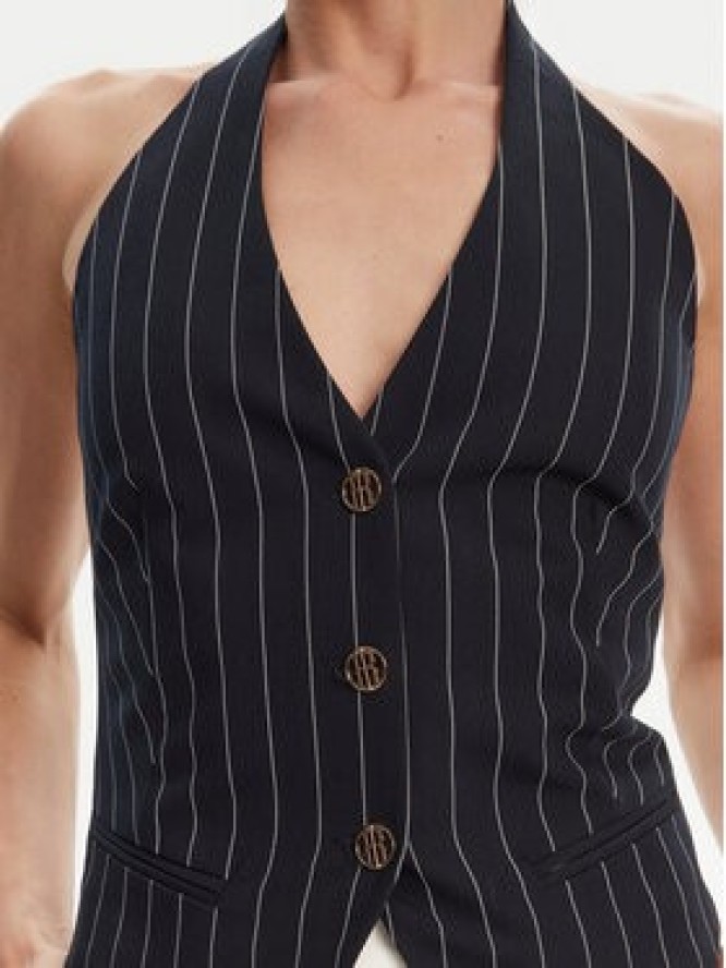 Fracomina Kamizelka FR25SJ5002W761D4 Granatowy Slim Fit