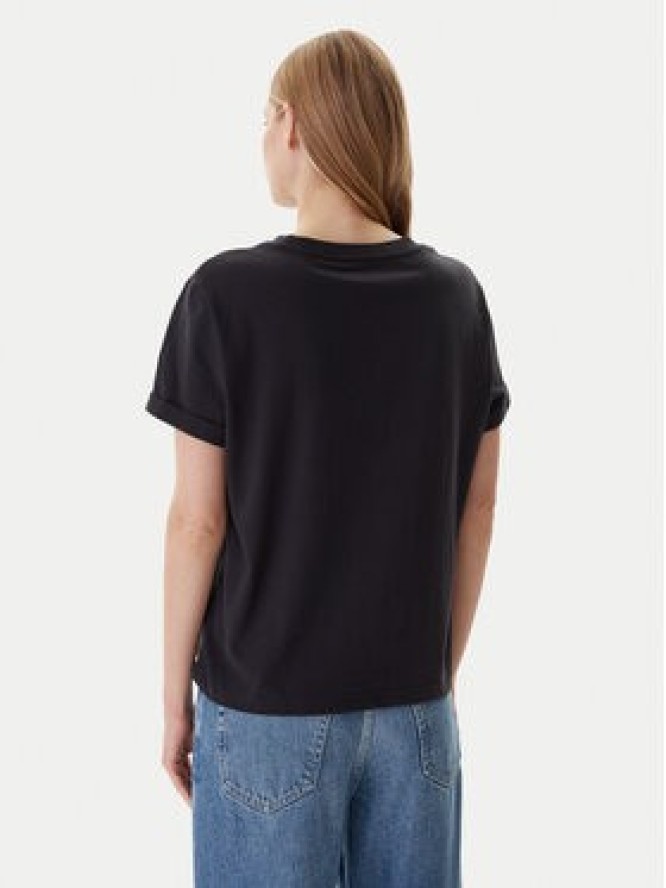 Mustang T-Shirt Monroe 1016755 Czarny Relaxed Fit