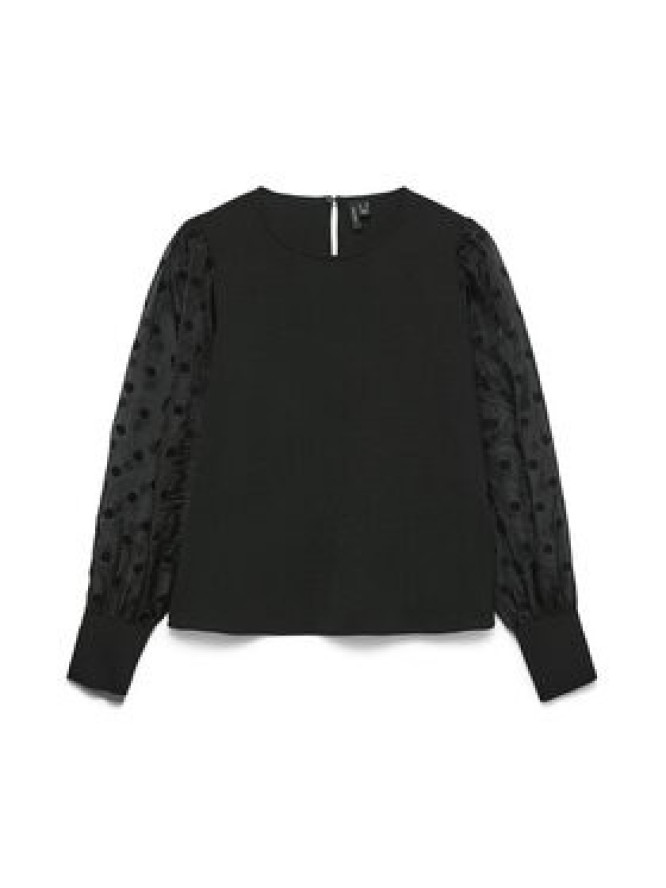 Vero Moda Bluzka Alva 10337474 Czarny Regular Fit