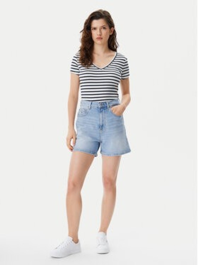 Tommy Jeans T-Shirt Essential DW0DW17385 Granatowy Slim Fit