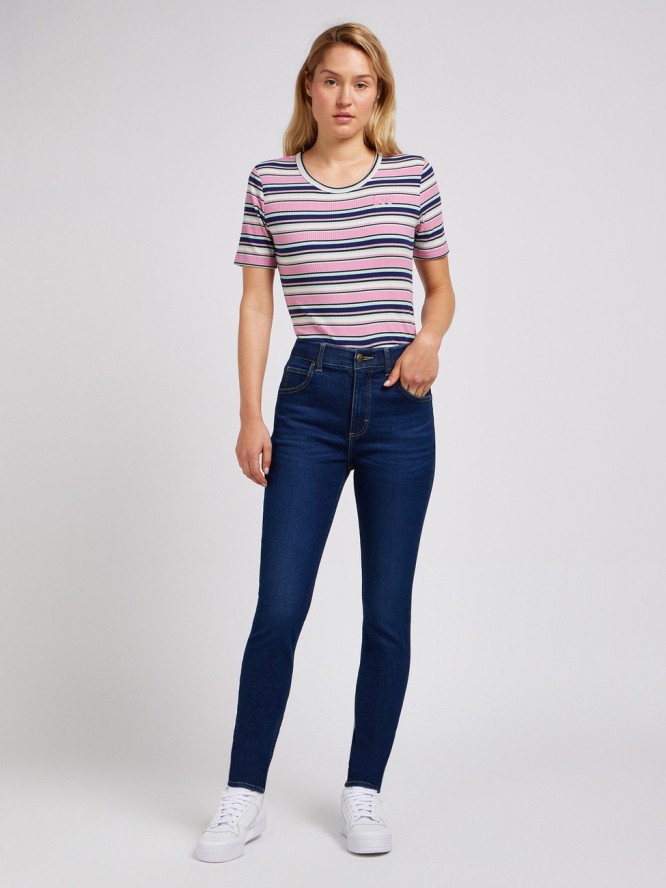 LEE DAMSKIE SPODNIE JEANSOWE ULC SKINNY DEEPEST DARK 112351235 L35V016198